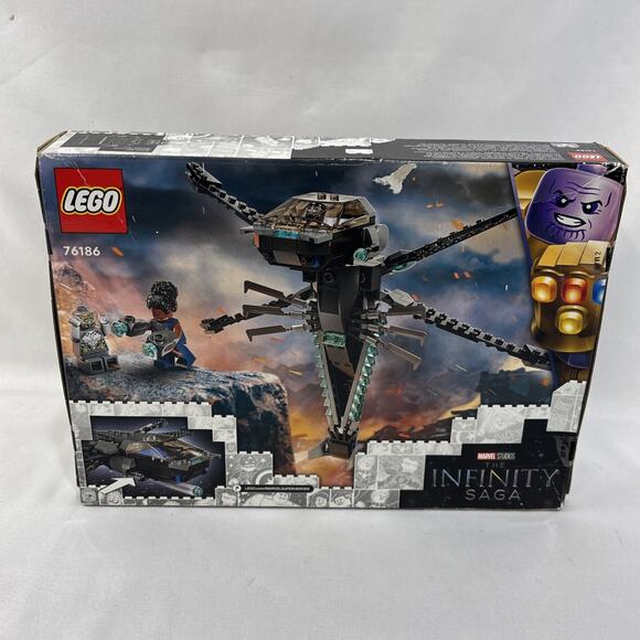 LEGO Marvel The Infinity Saga Black Panther Dragon Flyer 76186 - 202 Pieces NIB - Picture 6 of 10